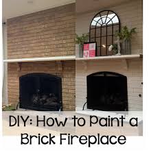 Diy Painted Brick Fireplace