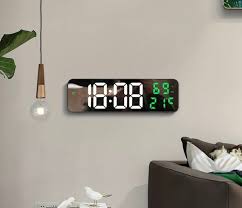 Digital Led Wall Clock Temperature