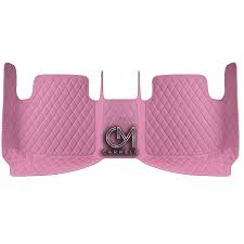 pink luxury custom car floor mats