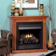 1 electric fireplace with mantel gas
