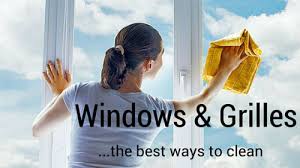 easy ways to clean windows grilles
