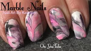 marble nails using acrylic paint you