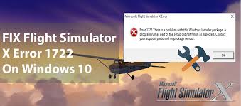 flight simulator x error 1722