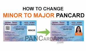 minor to major pan card application