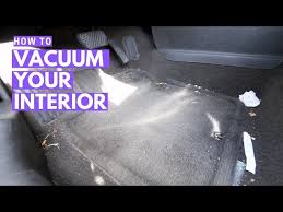 interior car cleaning