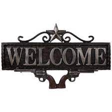 Welcome Revolvers Wall Decor Hobby
