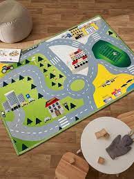 1pc city street map kids rug with