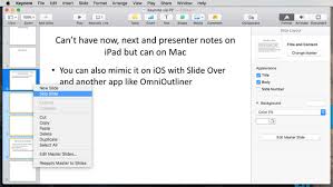 How To Use Apples Keynote On The Mac And Ipad To Prepare Compelling