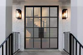 Custom Steel Frame Glass Exterior Doors