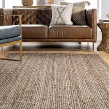 jute rug in square shape hand braided