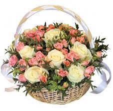 Купить корзину цветов "Проталинка" с круглосуточной бесплатной доставкой по  Москве в интернет-магазине цветов ffd24.ru