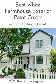 White Farmhouse Exterior Paint Colors