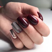 nail art grey color and b urgandy burgundy manicure ideas light burgundy nail designs