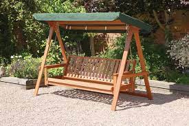 Swinging Hammock Bed Wooden Garden