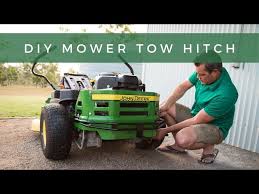 make a tow hitch for ride on lawn mower
