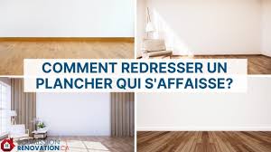 redresser un plancher qui s affaisse