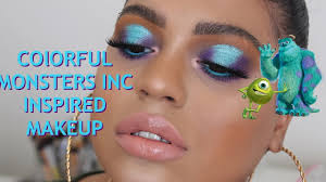 colorful glam makeup monsters inc