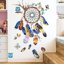 Dream Catcher Feathers Wall Stickers