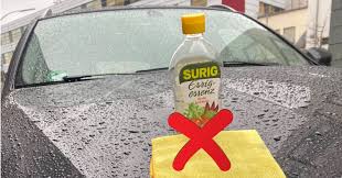 can you use vinegar to clean your car