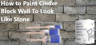 How To Paint Cinder Block Wall To Look
