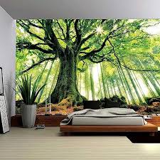 Large Green Forest Tree Tapestry For