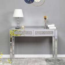 42 mirrored console table with 2