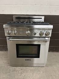 Gas Range Oven 4 Burner Stainless Steel