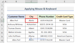 non contiguous cells in excel