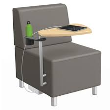 So i designed this replacement, so the arm is short, no torque is generated and it keeps the tablet out of the way. Mooreco Armless Chair With Back Tablet Arm 1000c Tablet Reception Waiting Room Worthington Direct