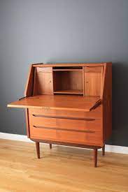There are also modern examples. Danish Modern Teak Secretary Desk 1stdibs Com Modern Secretary Desk Retro Furniture Home Furniture