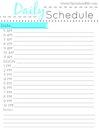Kids Online Daily Schedule Maker Free Template Timetable