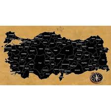 Türkiye yol ve tüneller haritası. Mantar Turkiye Haritasi Siyah Pinlenebilir Harita Fiyati