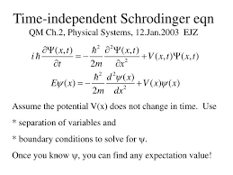 time independent schrodinger wave