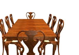antique rectangle dining table set 3d