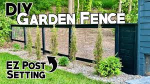 diy garden fence with gate ez post