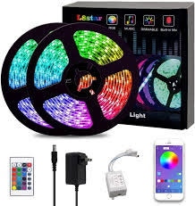 Amazon Com L8star Led Color Changing Rope 32 8ft 10m Smd 5050 Light Strips With Bluetooth Controller Sync To Music Apply For Tv Bedroom Party And Home Decoration Rgb White Home Improvement
