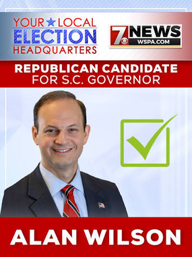 State Attorney General Alan Wilson has won a runoff election, defeating the Republican whom President Donald Trump had initially picked to become the state's gubernatorial nominee. MORE RESULTS | https://www.wspa.com/news/politics/elections/results ...