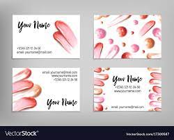 makeup artist business card template