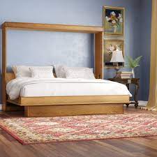 Queen beds provide more space to sleep in comfort at night. Canora Grey Bernhard Queen Solid Wood Low Profile Murphy Bed Reviews Wayfair