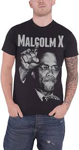 Find unique graphics and fun patterns from independent artists across the world. Malcolm X T Shirt Pointing Contrast Profile Picture Logo Official Mens New Black Amazon Ca Clothing Accessories