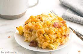 mac and cheese recipe with bacon and egg