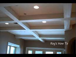 Installing Ceiling Beams And Crown