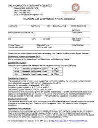 an appeal letter for financial aid