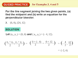 example 3 find the midpoint of a line