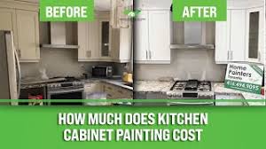 kitchen cabinet painting cost 2023