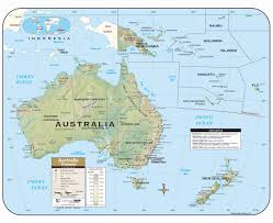 Which countries lie on the tropic of capricorn. Australia Large Shaded Relief Classroom Wall Map With Backboard The Map Shop