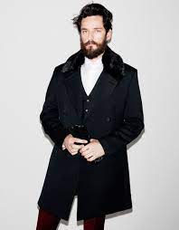 Zara Mens 2016 Black Wool Coat With Fur