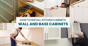 how to install kitchen cabinets wall