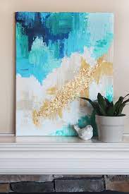 diy abstract art canvas easy beginner