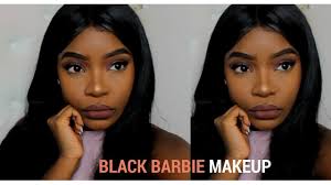 black barbie makeup tutorial dark skin